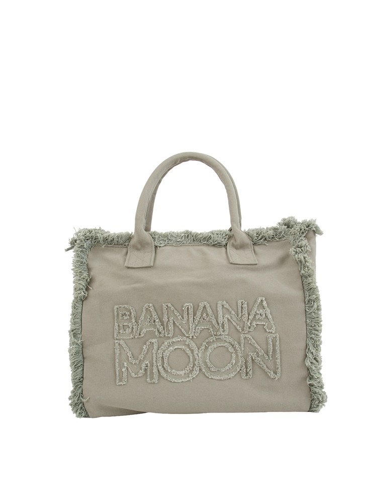 Borsa shopper verde Banana Moon bordi sfrangiati