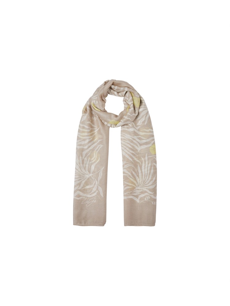 Stola Liu Jo donna in tessuto stampato floreale beige