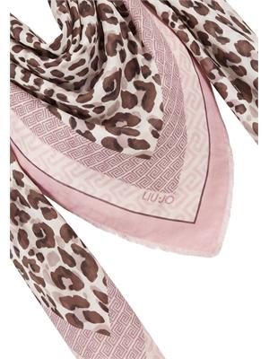 Stola Liu Jo donna in tessuto stampa animalier rosa in DONNA