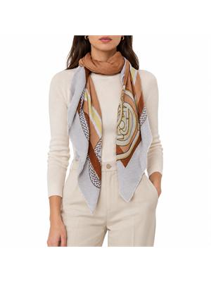 Foulard Liu Jo donna in tessuto stampato cammello in DONNA