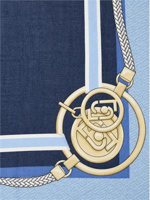 Foulard Liu Jo donna in tessuto stampato azzurro in DONNA