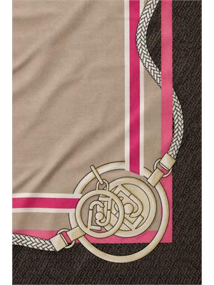 Foulard Liu Jo donna in tessuto stampato marrone in DONNA