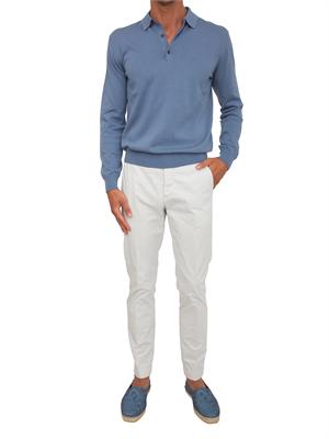 Pantaloni Siviglia uomo in cotone grigio ghiaccio in UOMO