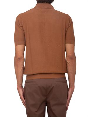 Polo marrone Aiace Galassi in maglia marrone in UOMO