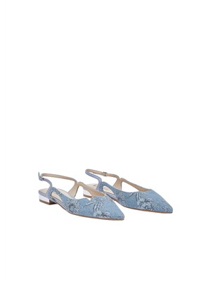 Ballerine slingback Liu Jo in denim floreale in DONNA