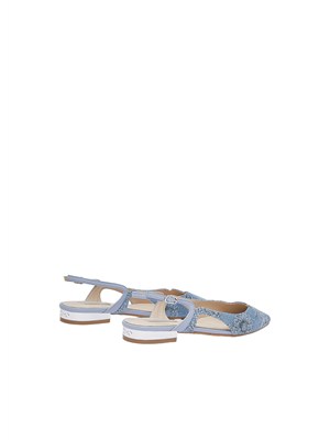 Ballerine slingback Liu Jo in denim floreale in DONNA