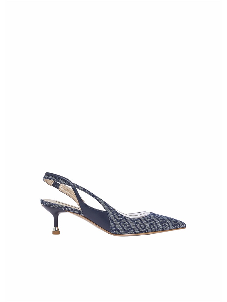Slingback Liu Jo donna in denim jacquard