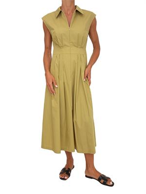 Abito midi Reimund Kocca misto cotone verde in DONNA
