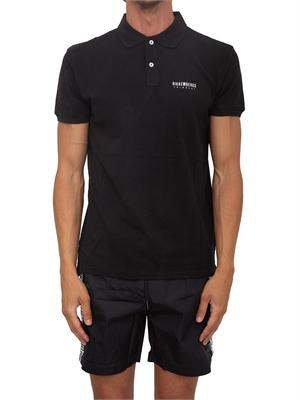 BIKKEMBERGS BEACHWEAR Polo nera Bikkembergs Swimwear uomo in cotone in UOMO