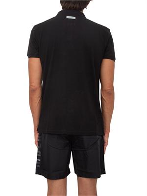 BIKKEMBERGS BEACHWEAR Polo nera Bikkembergs Swimwear uomo in cotone in UOMO