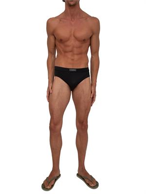 ICEBERG BEACHWEAR Costume slip uomo Iceberg in tessuto nero in UOMO