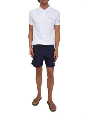 Polo bianca Iceberg Beachwear uomo in cotone con logo in UOMO