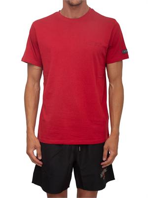 T-shirt rossa Iceberg Beachwear uomo con logo in UOMO