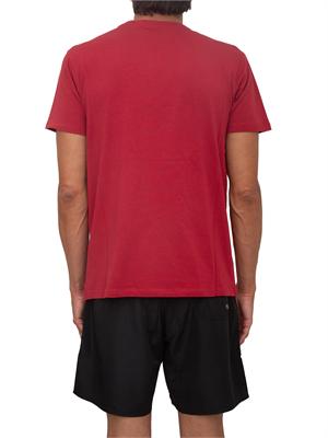 T-shirt rossa Iceberg beachwear uomo con stampa logo in UOMO