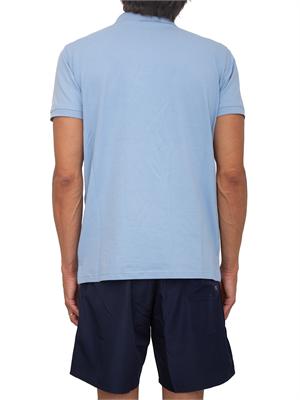 Polo azzurra Iceberg Beachwear uomo in cotone con logo in UOMO