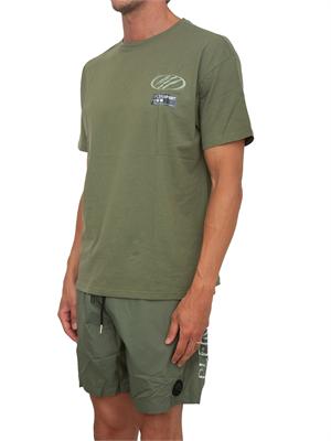 T-shirt uomo Plein Sport Swim verde con stampe in UOMO