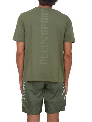 T-shirt uomo Plein Sport Swim verde con stampe in UOMO