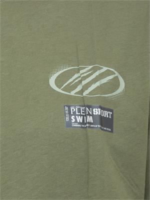 T-shirt uomo Plein Sport Swim verde con stampe in UOMO
