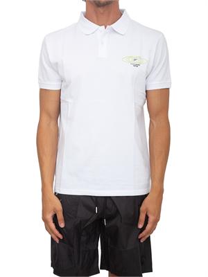 Polo Plein Sport Swim in piquet di cotone bianco in UOMO