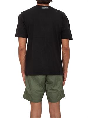 T-shirt uomo Plein Sport Swim in cotone nero con logo in UOMO