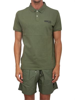 Polo uomo Plein Sport Swim in cotone verde in UOMO