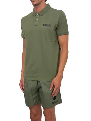 Polo uomo Plein Sport Swim in cotone verde in UOMO