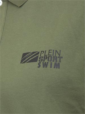Polo uomo Plein Sport Swim in cotone verde in UOMO