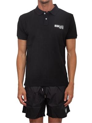 Polo uomo Plein Sport Swim in cotone nero in UOMO