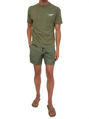 T-shirt uomo Plein Sport Swim in cotone verde militare in UOMO