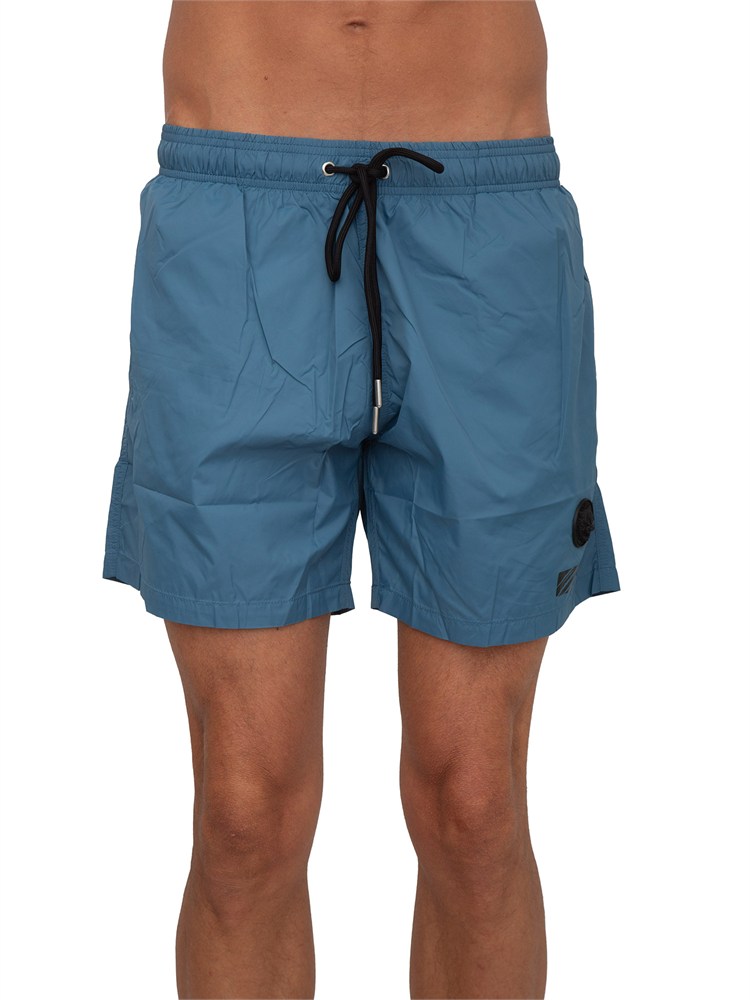 T-shirt uomo Plein Sport Swim in cotone blu