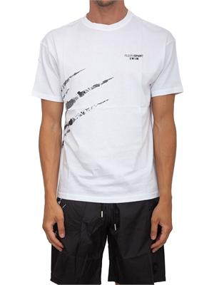 T-shirt uomo Plein Sport Swim in cotone bianco con stampe in UOMO