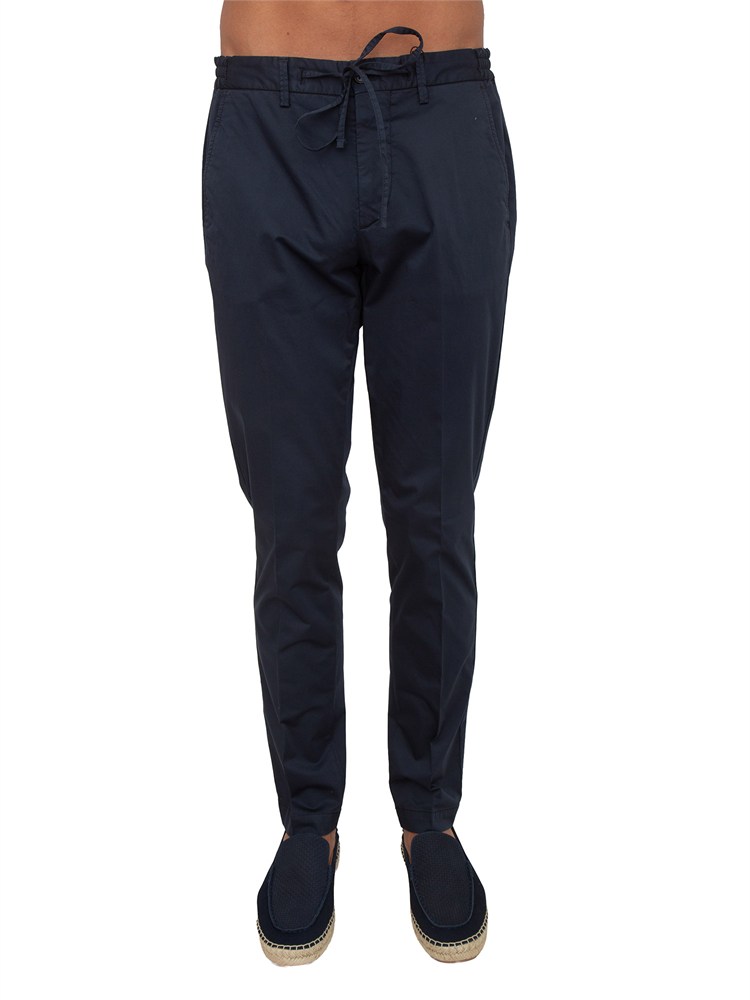 Pantaloni Corneliani in cotone stretch blu