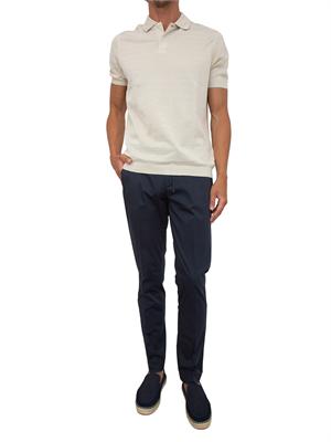 Pantaloni Corneliani in cotone stretch blu in UOMO