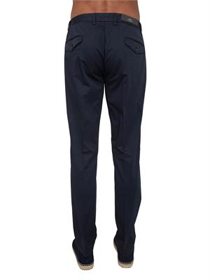 Pantaloni Corneliani in cotone stretch blu in UOMO