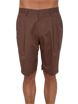 Bermuda Corneliani in misto cotone marrone in UOMO