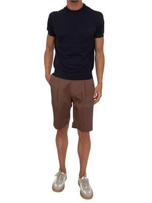 Bermuda Corneliani in misto cotone marrone in UOMO