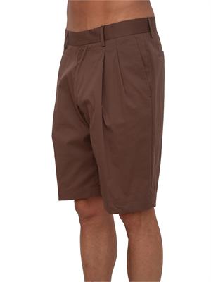 Bermuda Corneliani in misto cotone marrone in UOMO