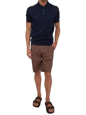 Polo maglia Corneliani in cotone blu in UOMO