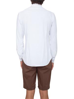 Camicia Corneliani in tessuto bielastico bianco in UOMO