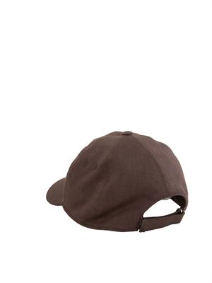 Cappello baseball marrone Corneliani in UOMO