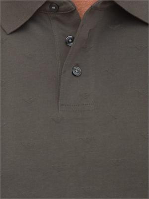 Polo Emporio Armani uomo in cotone verde in UOMO
