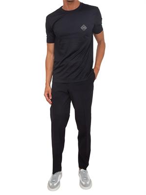 Pantaloni Emporio Armani uomo in tessuto blu in UOMO