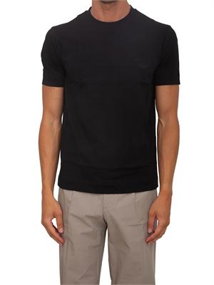 T-shirt Emporio Armani uomo in cotone nero in UOMO