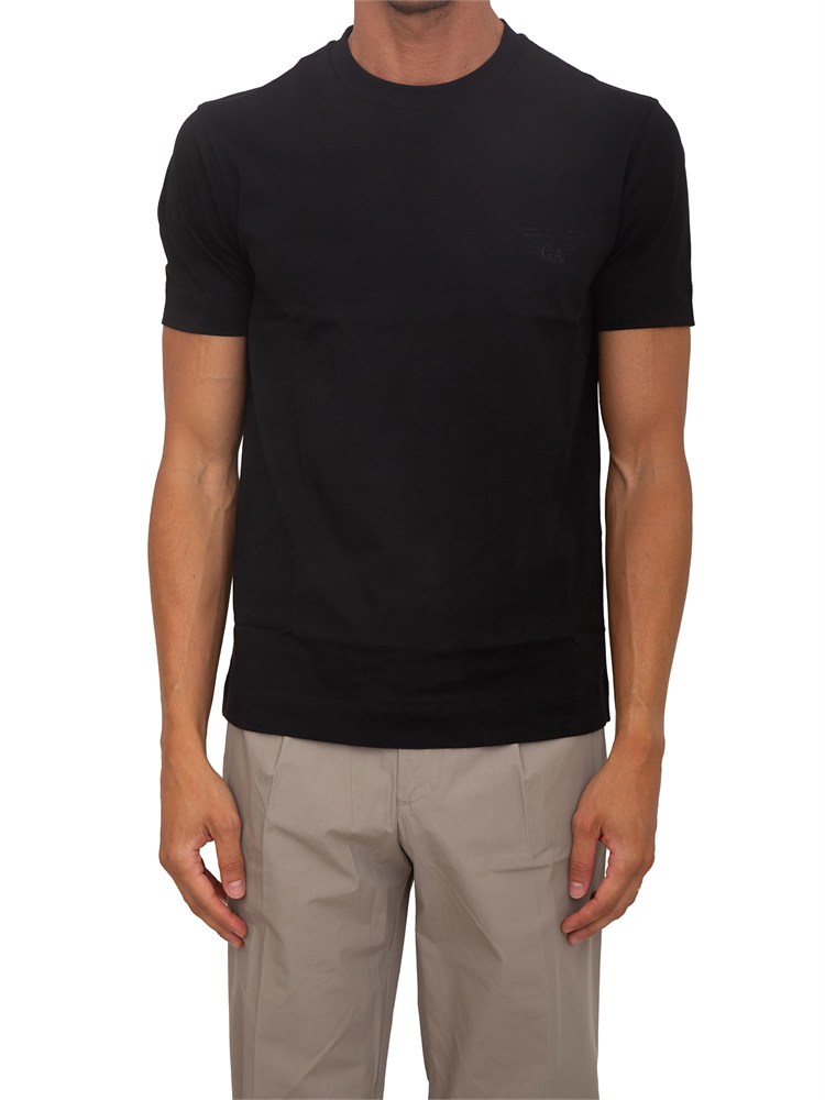 T-shirt Emporio Armani uomo in cotone nero
