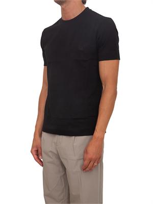 T-shirt Emporio Armani uomo in cotone nero in UOMO