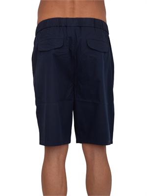 Bermuda Sun68 in popeline di cotone blu con tasche in UOMO