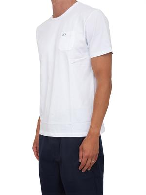 T-shirt Sun68 uomo in cotone bianco in UOMO
