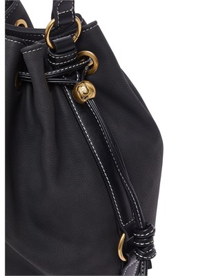 Borsa a tracolla Liu Jo donna effetto nabuk nero in DONNA