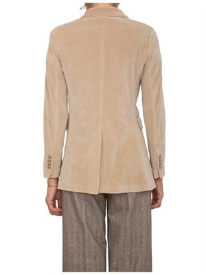 Giacca donna doppiopetto Circolo 1901 in velluto beige in DONNA