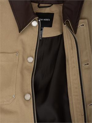 Giubbino Antony Morato in twill di cotone beige in UOMO